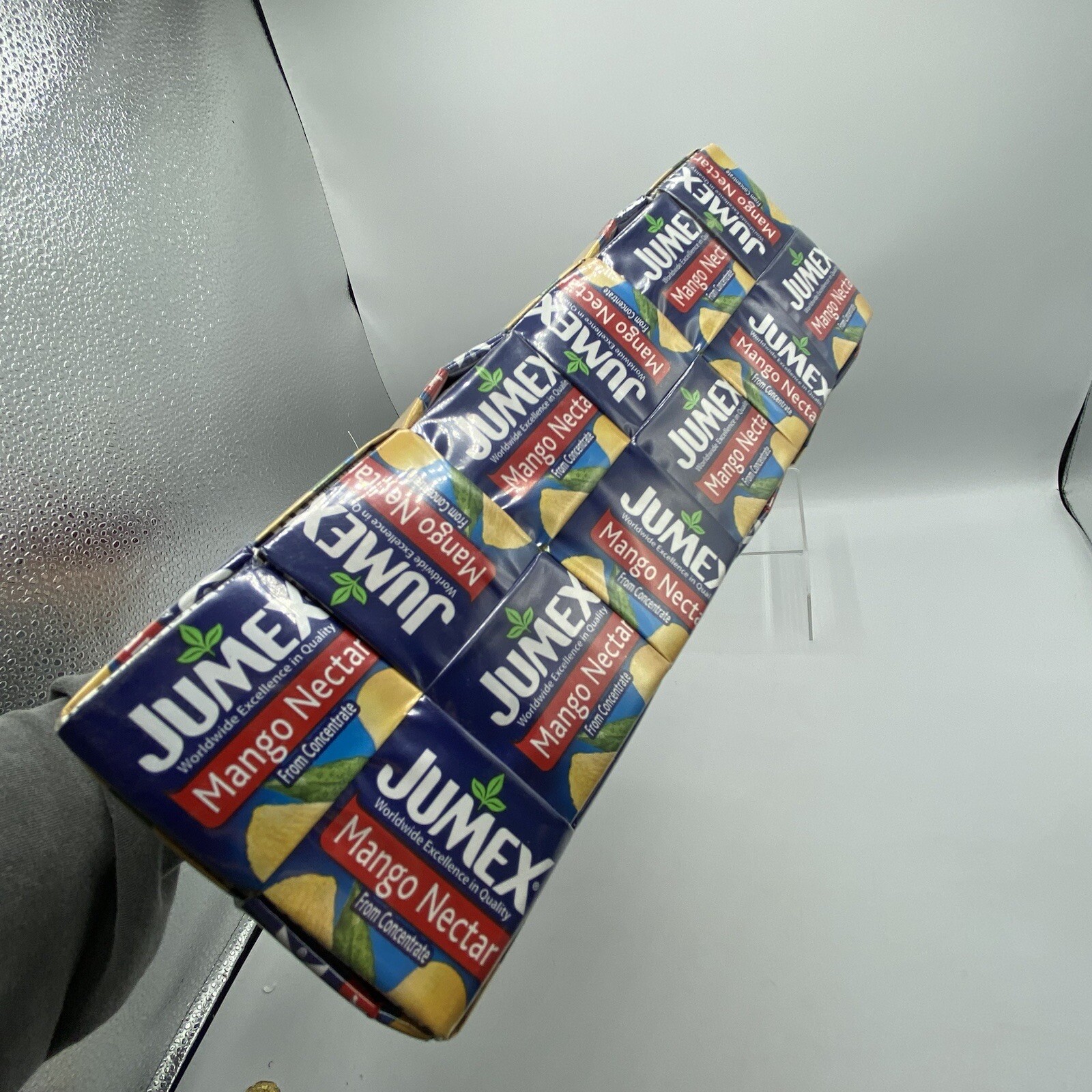 Jumex Tote Bag Magnet Clasp Handmade Recycled Plastic Juice Boxes MITZ Lunch Box