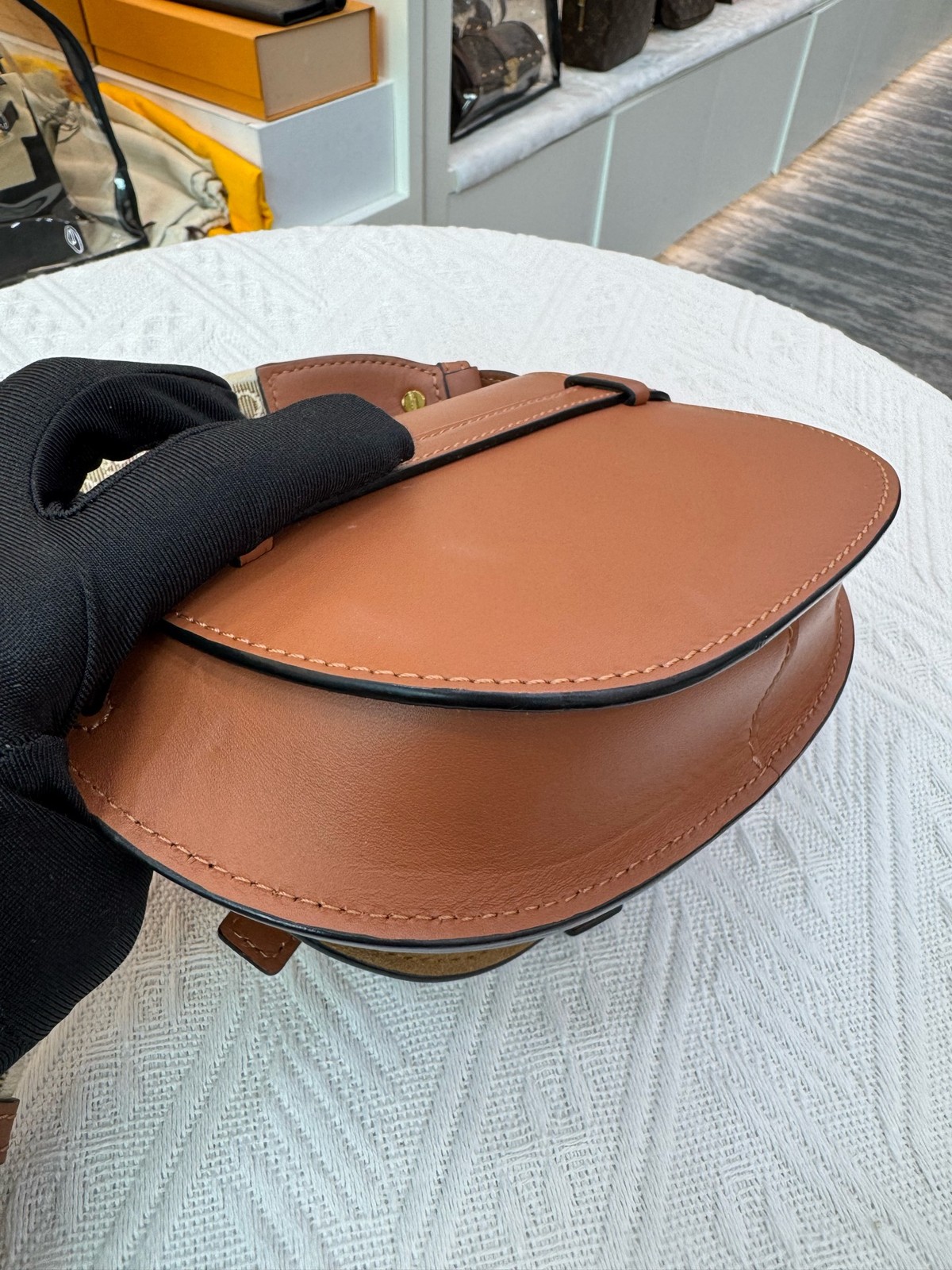 Loewe Gate Mini Caramel Smooth Calfskin Crossbody & Shoulder Bag Duty Paid