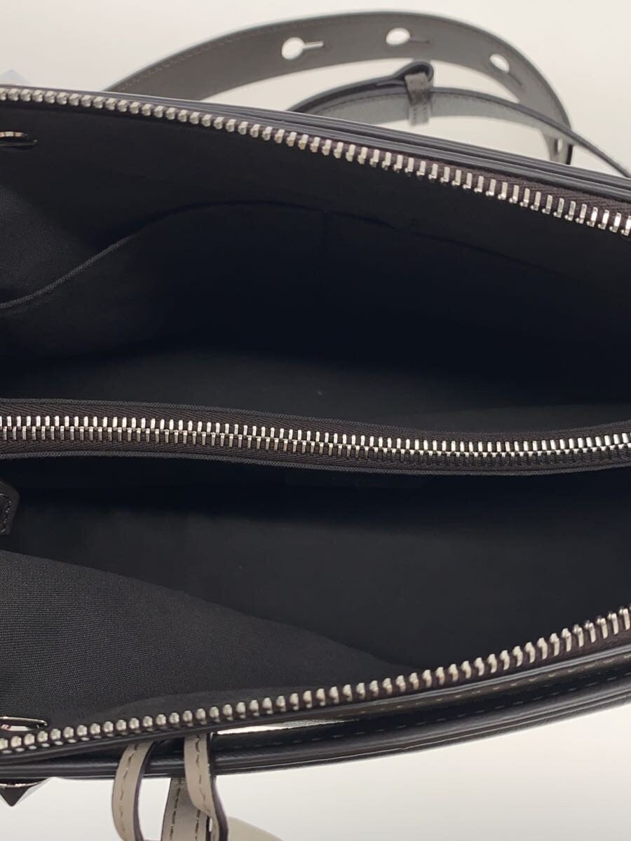FENDI Shoulder Bag Leather GRY Gray Plain 8BL146 5QJ F03BL