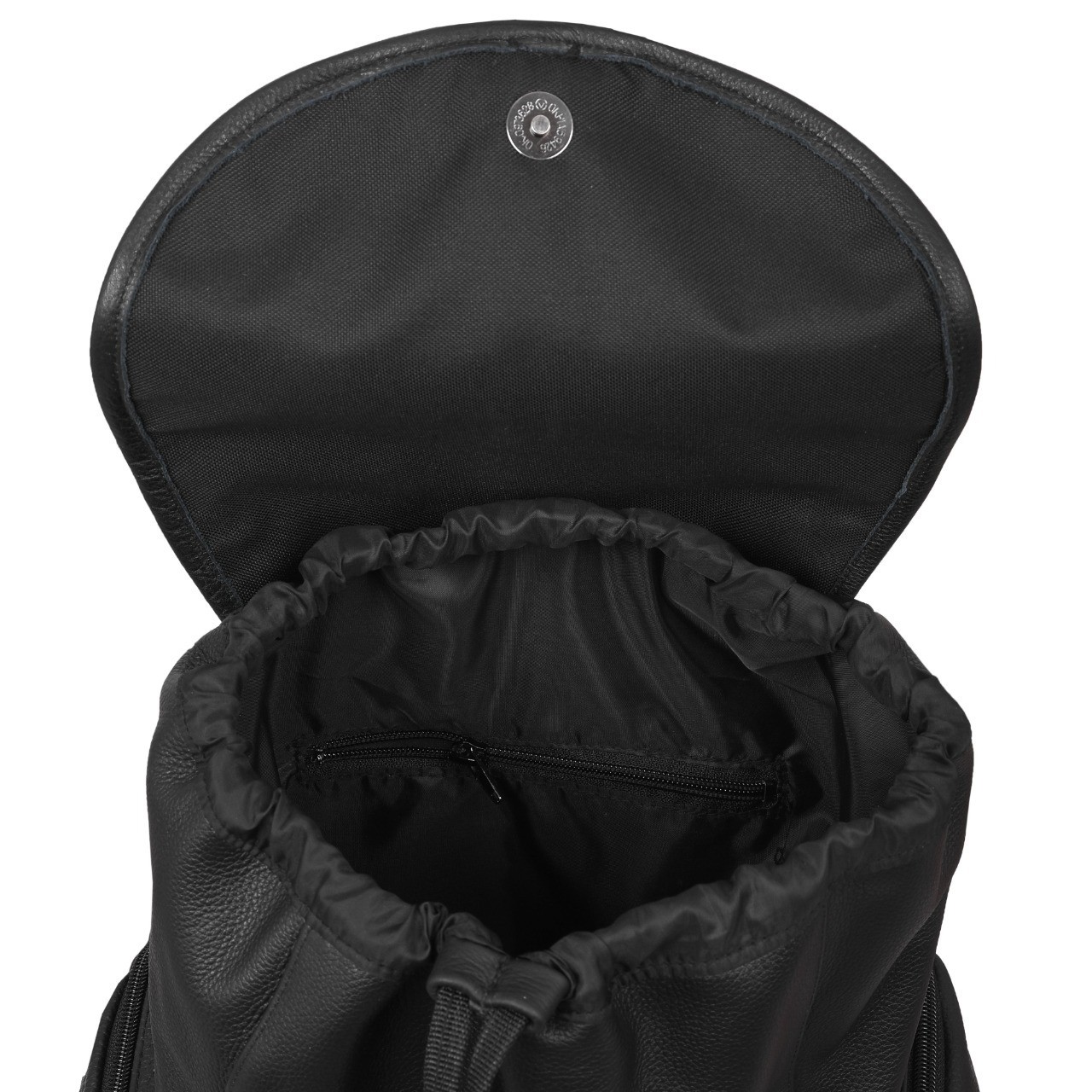 HL80510BLACK – Leather Backpack Handcrafted