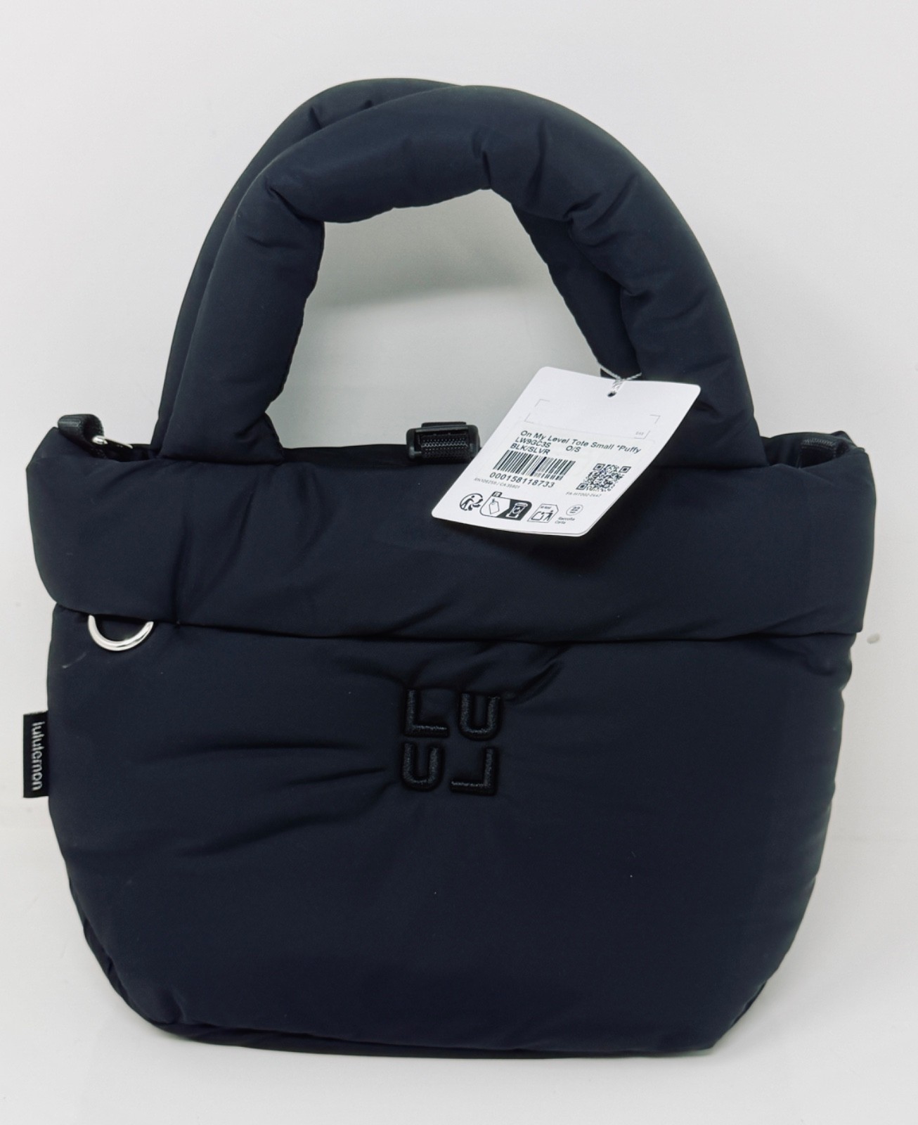 NWT Lululemon On My Level Small 3L Puffy Tote Bag – Black