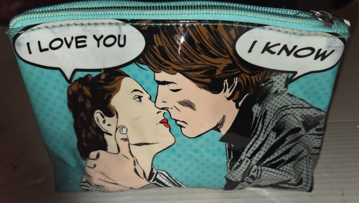 Disney Rebel Princess Leia Han Solo Star Wars pop art Streamline clutch 9 in