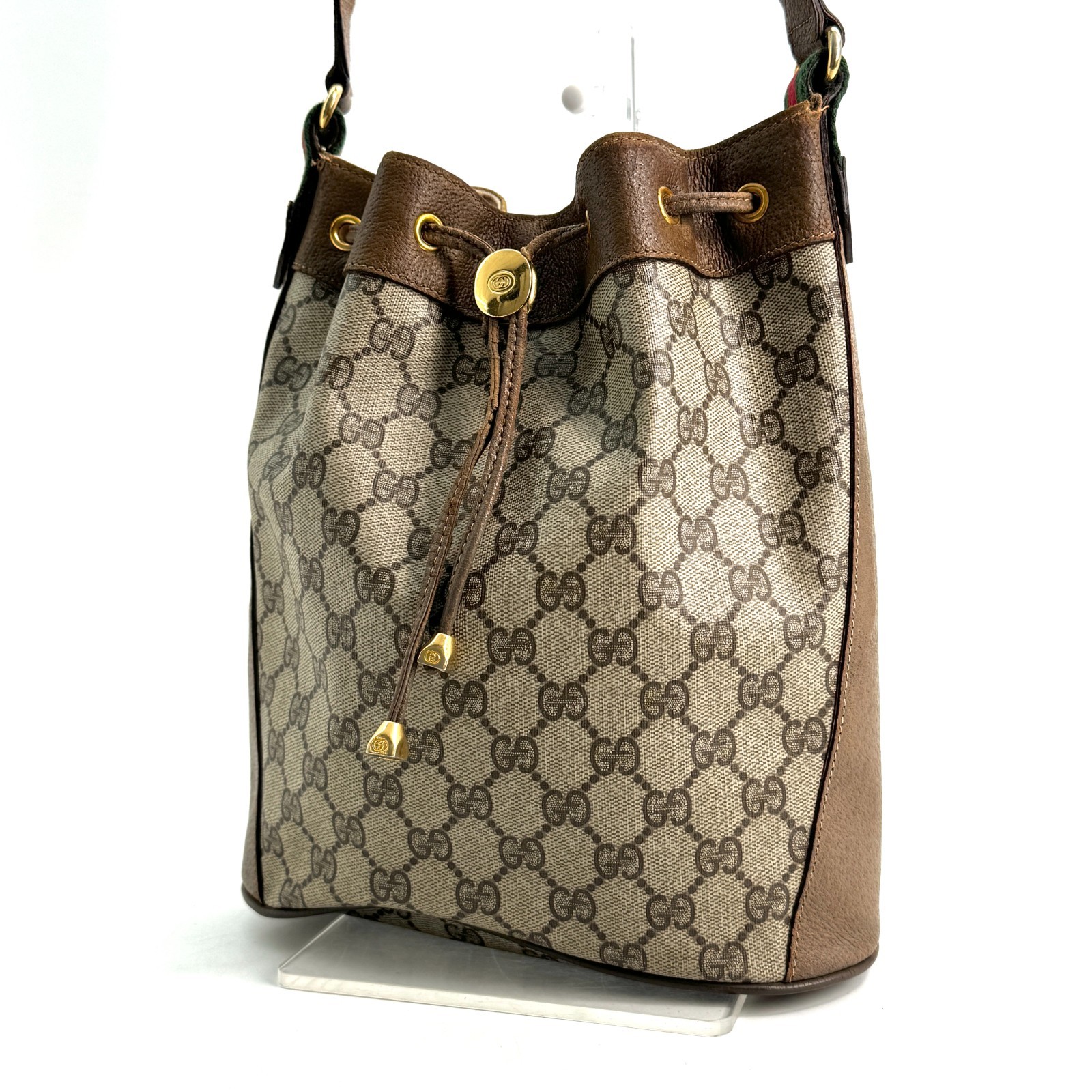 Vintage GUCCI Sherry Shoulder Bag Drawstring