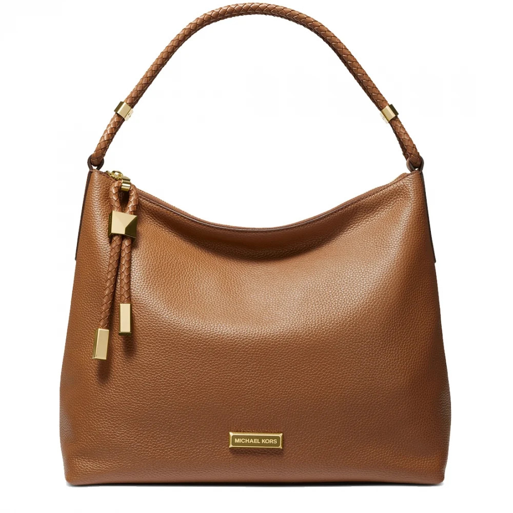 Michael Kors Karson Large Shoulder Bag Leather #35T8GKRL3L Color: Luggage