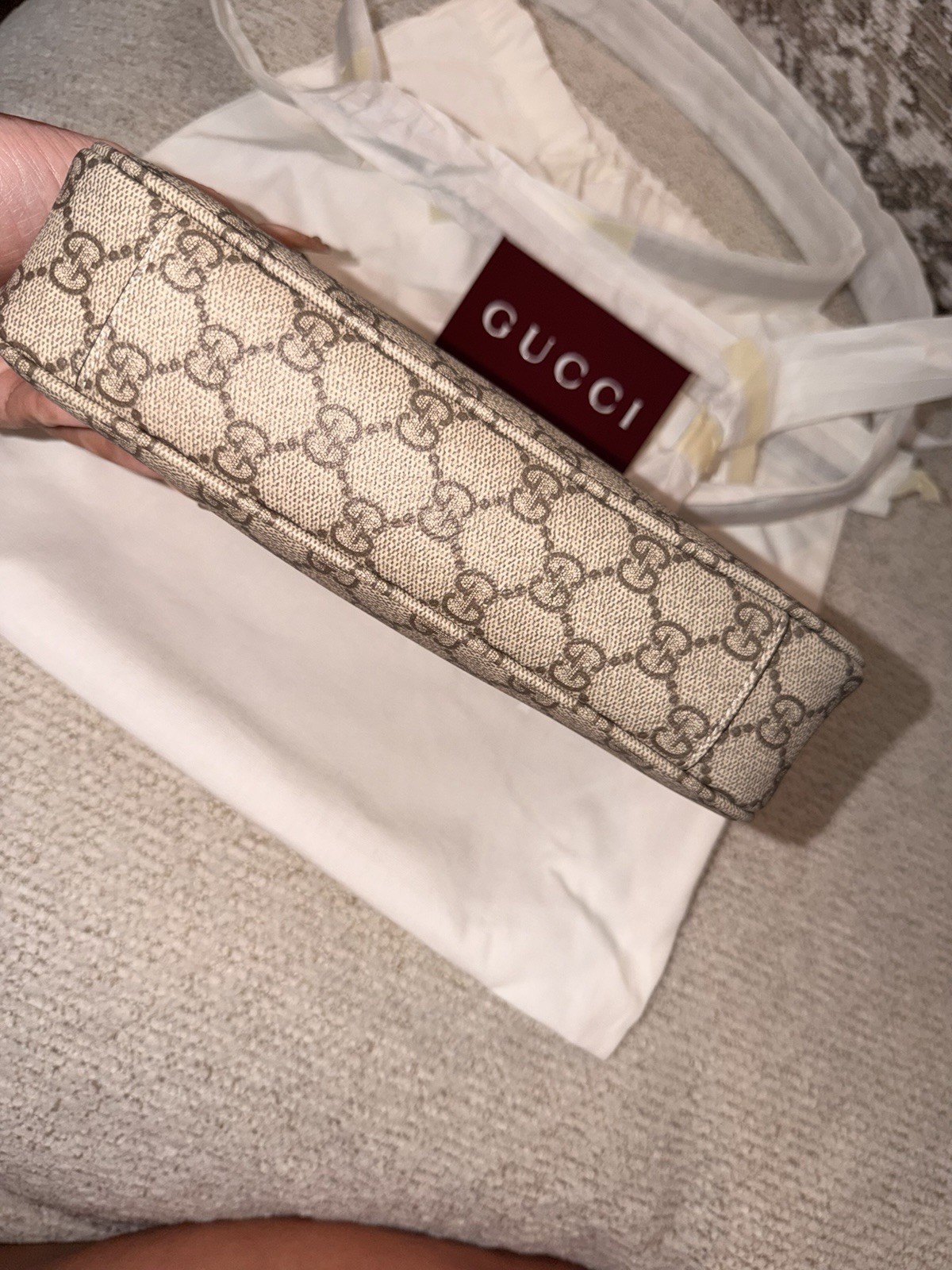 NEW Unused Gucci GG Emblem Small Shoulder Bag Monogram