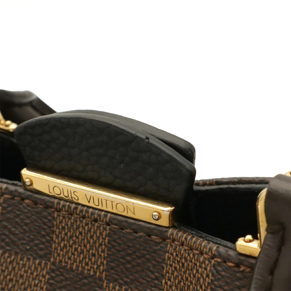 Louis Vuitton Damier N41673 Tote Check Canvas / Leather Noir Unisex Bag #BLB3123