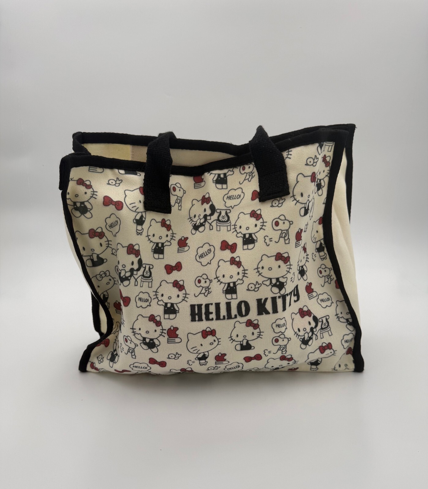 Sanrio Hello Kitty Cartoon Tote – Red Bow