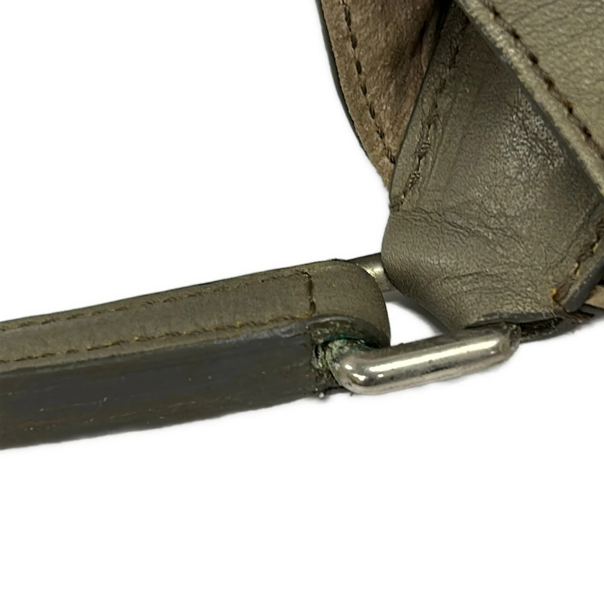 HIROFU – Gray Leather Shoulder Bag