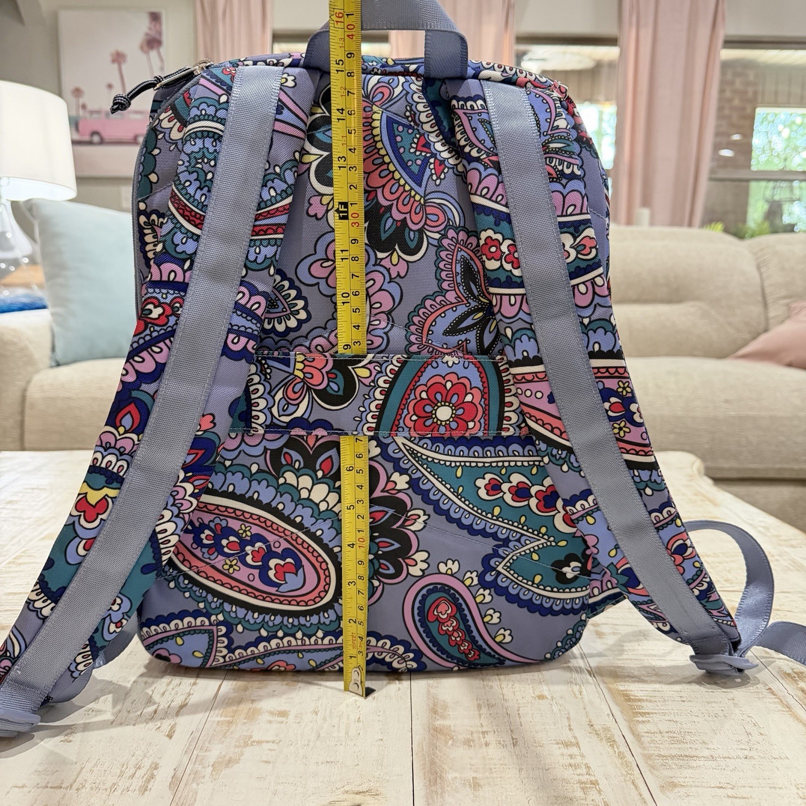 Vera Bradley Lighten Up Daytripper Backpack in Makani Paisley