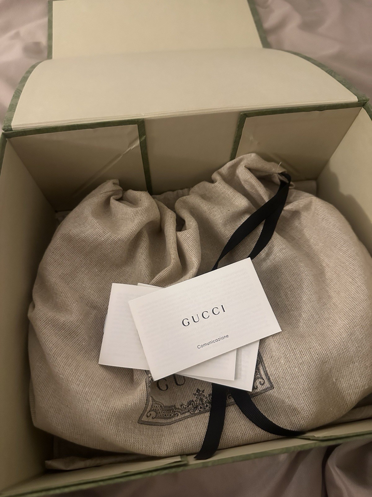 Gucci GG Jackie Small Ophidia Shoulder Bag Beige Brown Zip Dust Bag