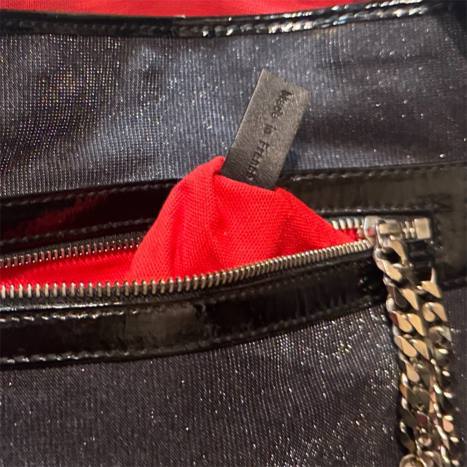 Christian Louboutin Ltd Edition Metallic Iridescent Black Silver Hobo Bag Tote