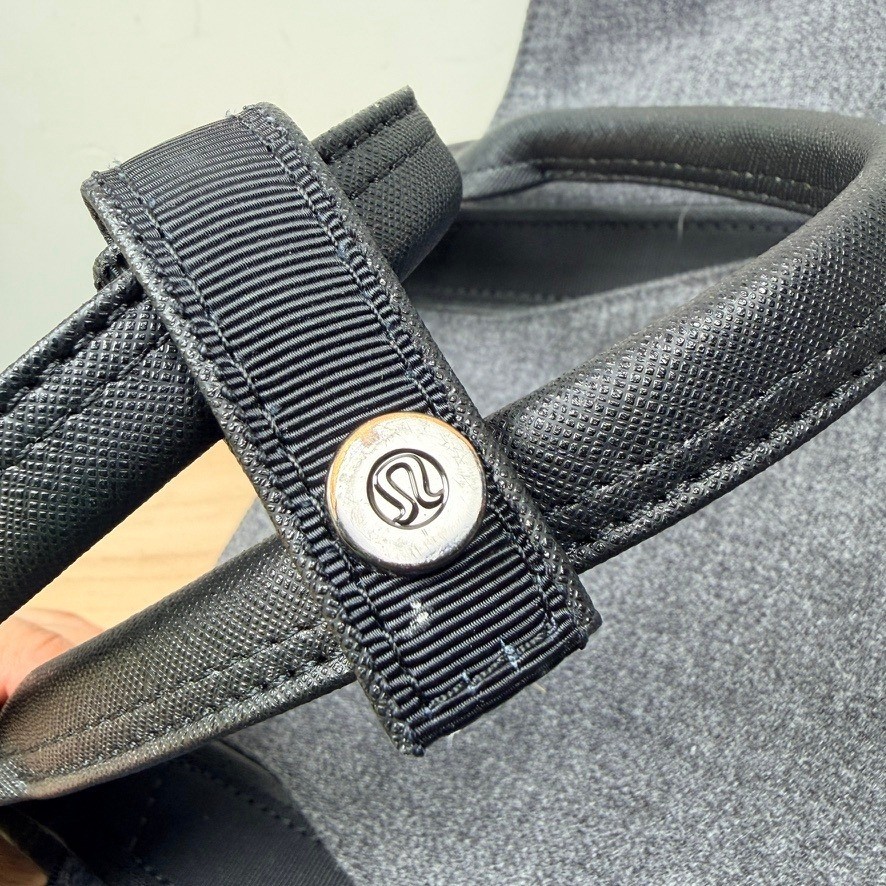 Lululemon Go Wild All Day Tote Gray Large Shoulder Gym Travel Handbag Wool Blend