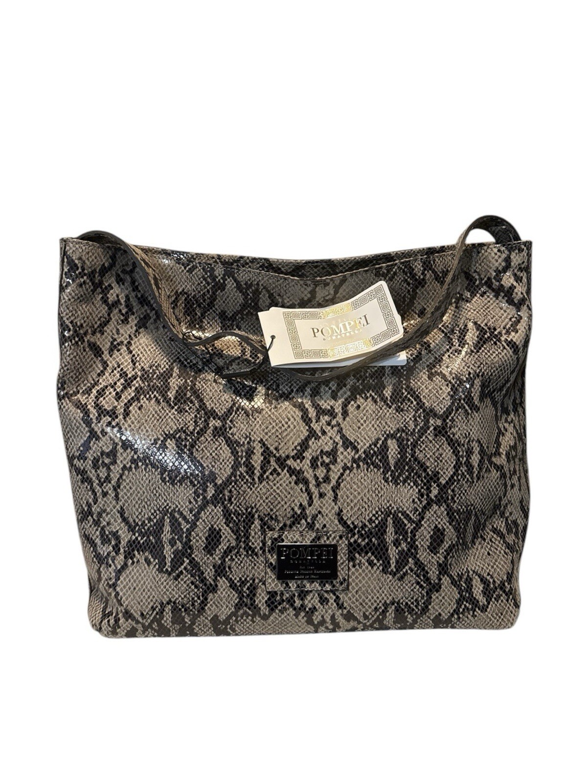 Pompei DonatellaBROWN LEATHER WOMEN SHOULDERBAG