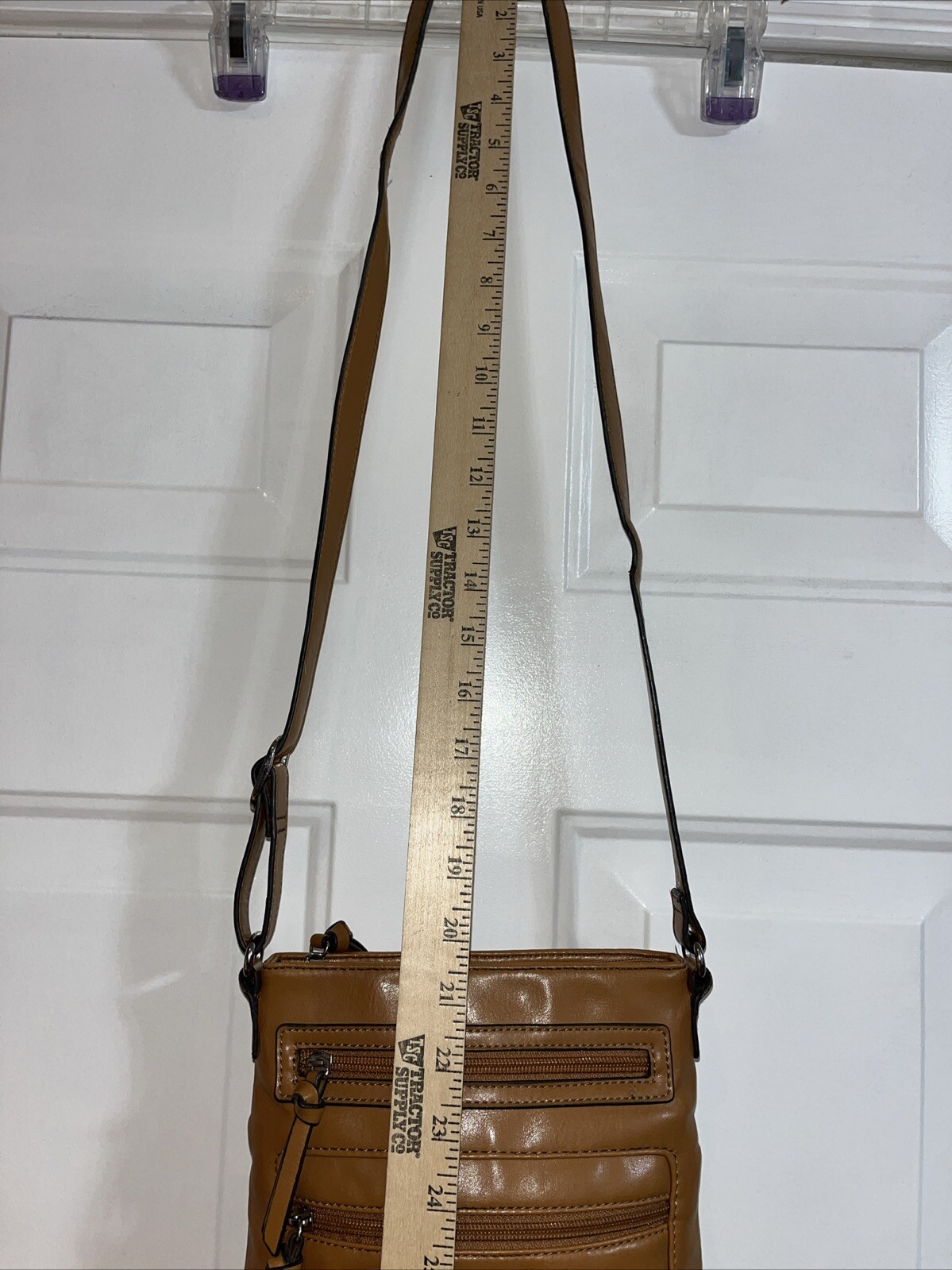 Etienne Aigner Camel Color Smooth Nappa Small Crossbody Bag Purse