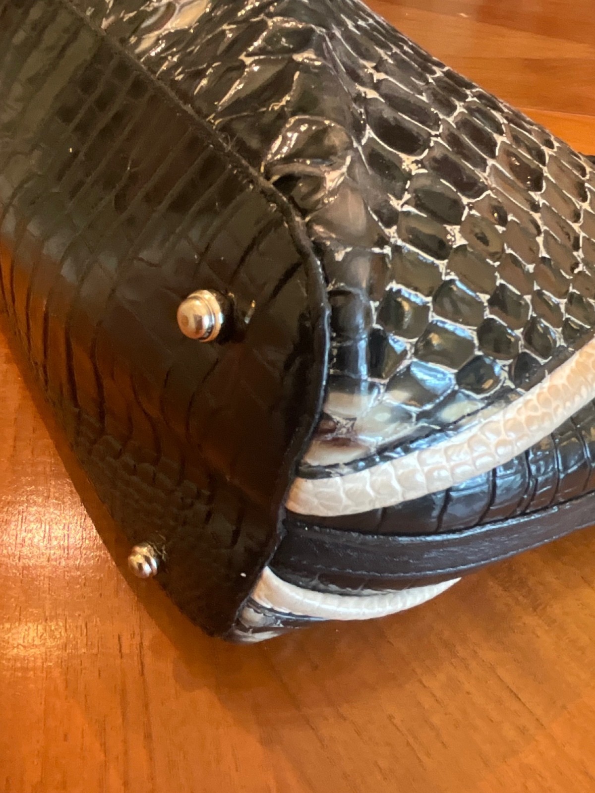 Brahmin Black Carlisle Medium Asher Tote