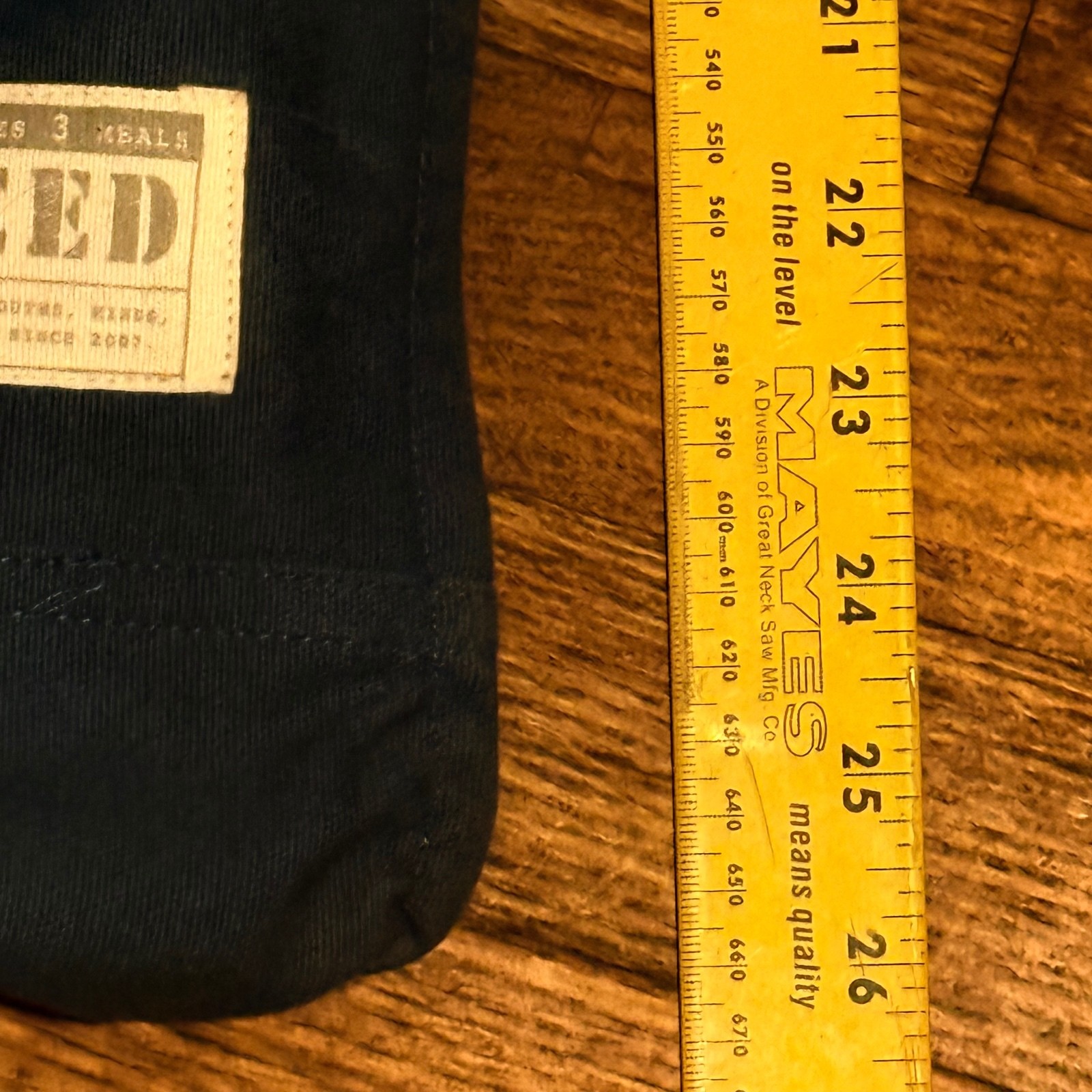Brand New FEED Dark Teal Canvas Tote Bag with Tan Leather Straps