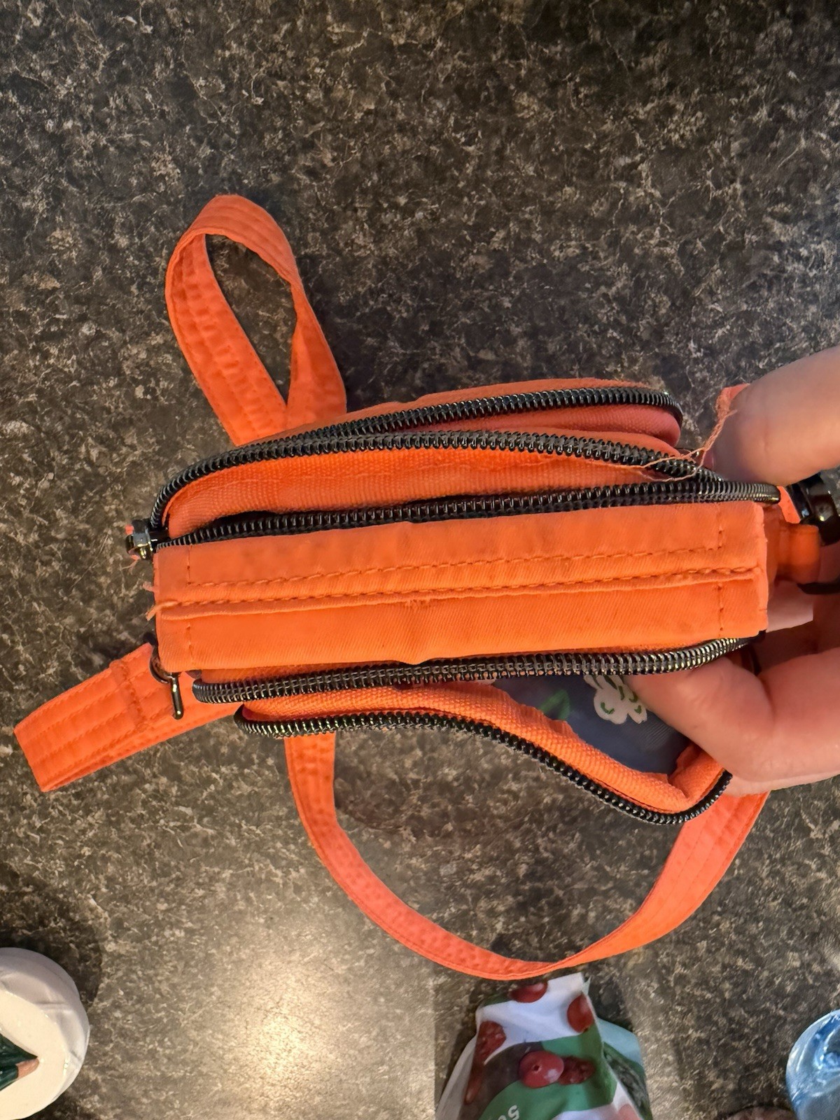 Lug Skeeter Mini 2 Crossbody/Convertible Belt Bag. Neon Orange. Trendy