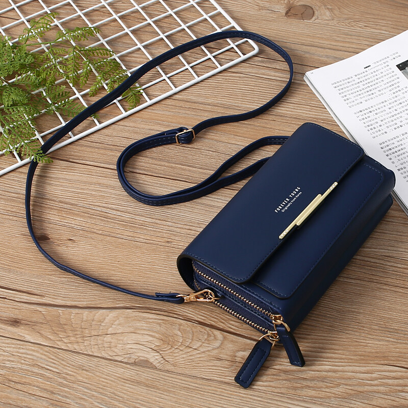 Leather Large Capacity Multifunctional Shoulder Clutch Crossbody Bag Phone Purse
