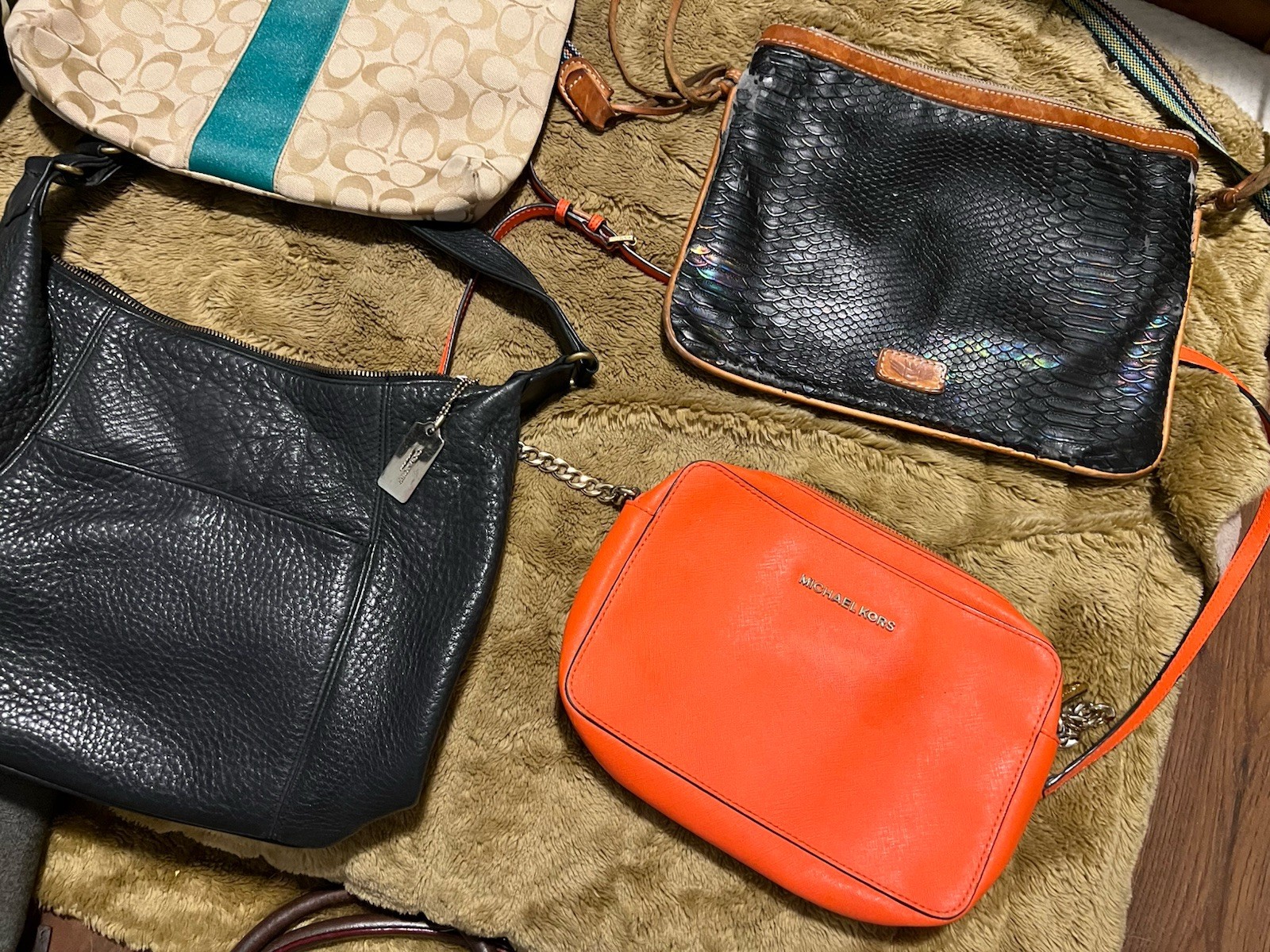 Coach,MK, YSL,Consuela ,Tumi Bag As Is Lot Of 10 Bundle