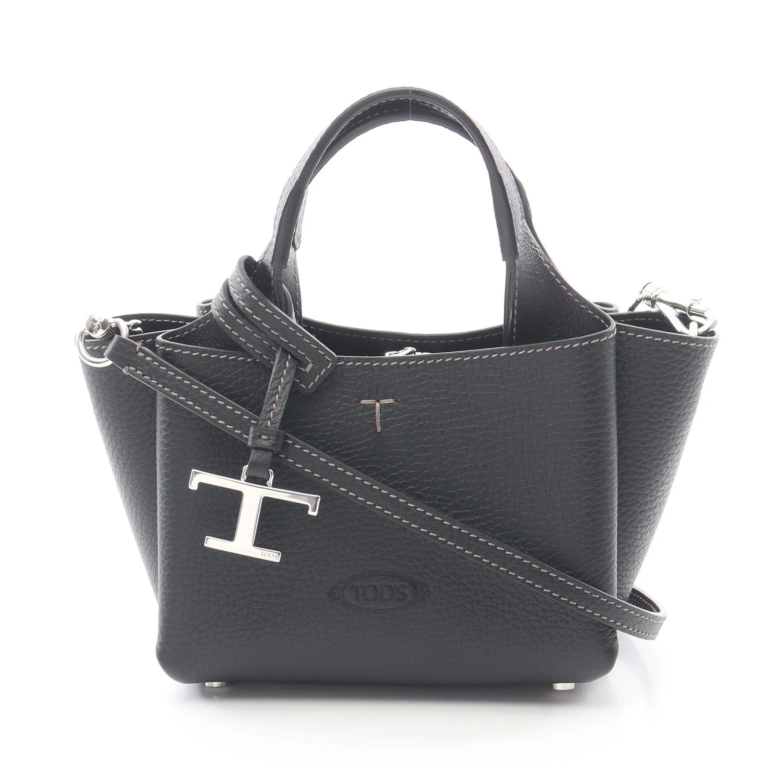 TOD’S Handbag Black Leather #RCB3306