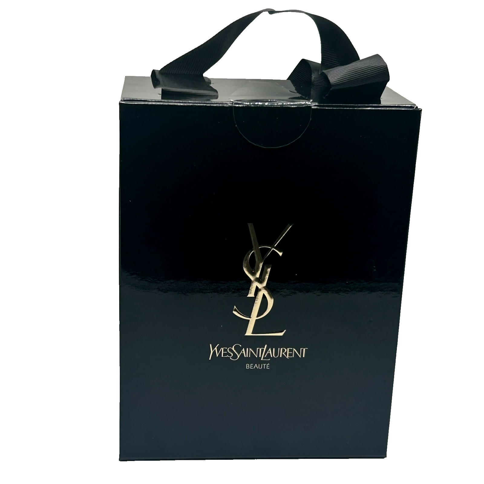 YSL OFFICIAL Beaute Cosmetic Case -Glossy black open front, Keepsake/ Decor