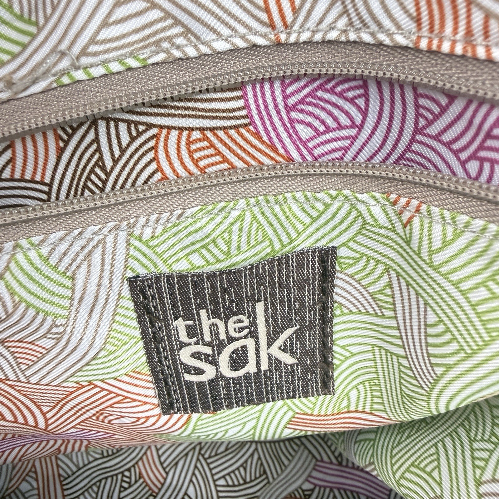The Sak Indio Hobo Aztec Southwestern Shoulder Bag Tote Purse 10×7.5×3.5″