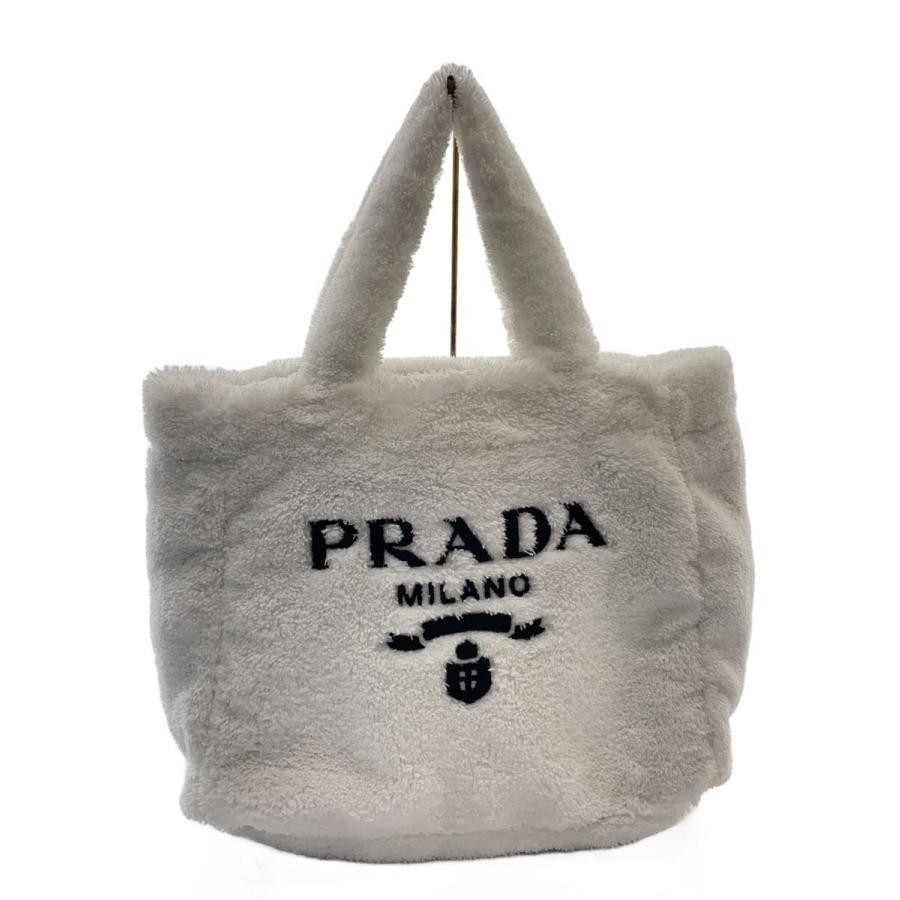 PRADA Bag: Tote White W40H35D15cm w/o accessories;