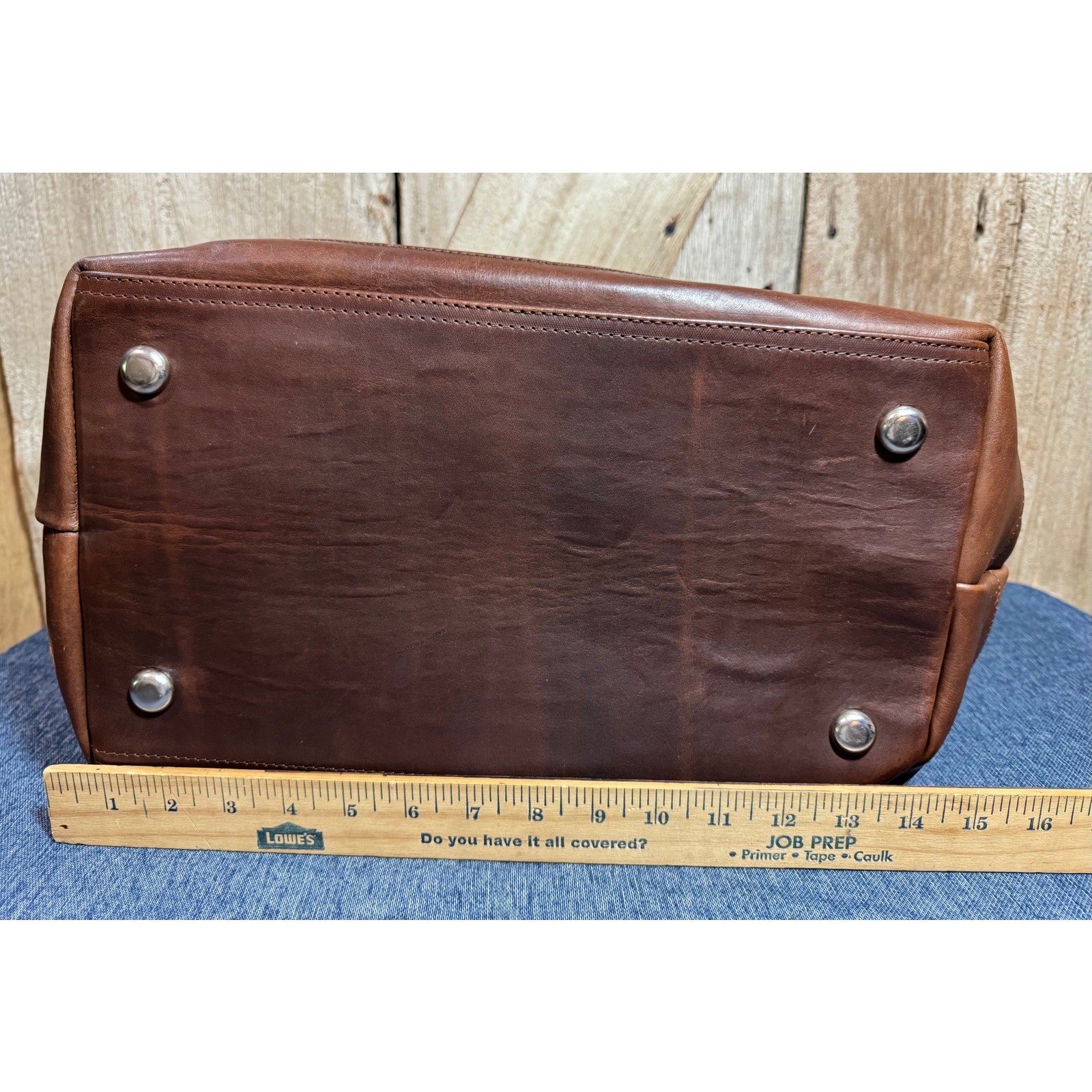 Retired Western Standard Now Known As WP Standard Large Brown Leather Tote Bag
