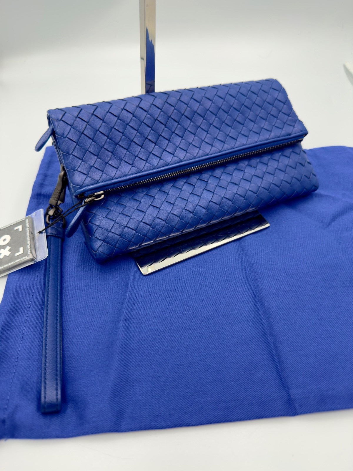 Bottega Veneta Nappa Intrecciato Small Olimpia Shoulder Bag w/ gunmetal strap
