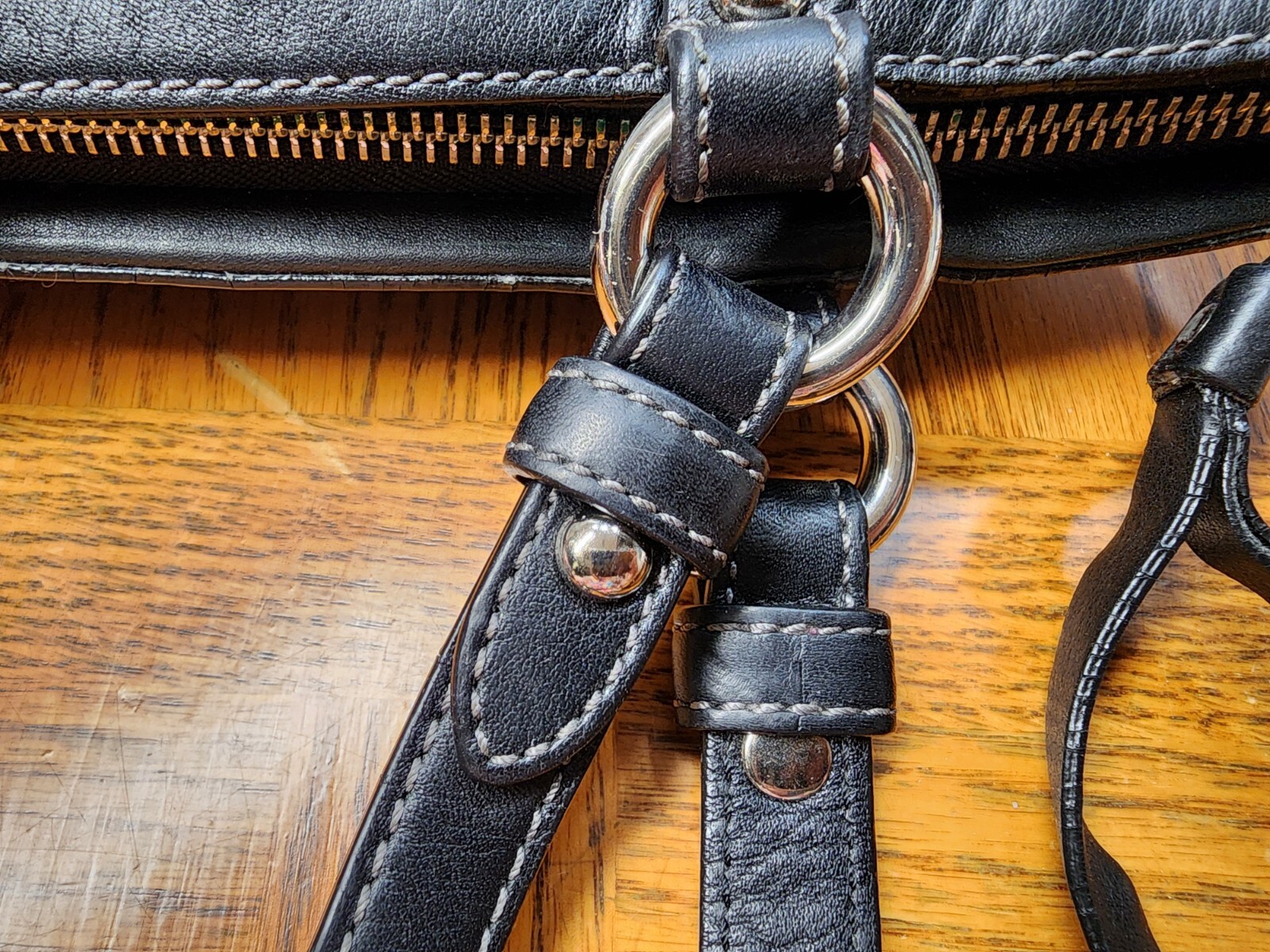 COACH #12905 Black Signature “C” Studded Lurex Tote – 9