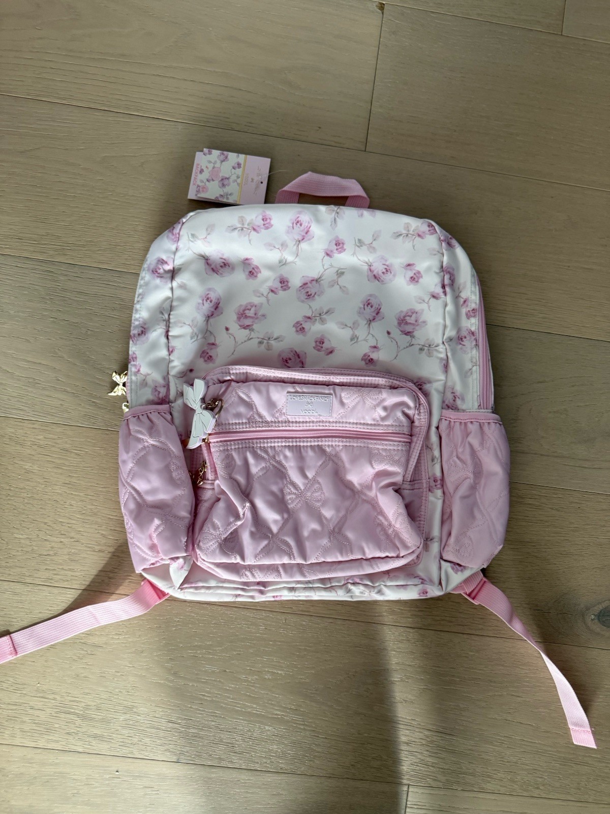 LoveShackFancy x Target Yoobi Ribbon Rosa Backpack – Sterling Dusk