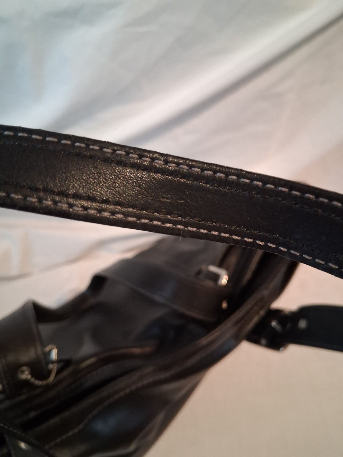 Coach Hampton Large Tote A0769-F10288 Black Leather See Photos & Description
