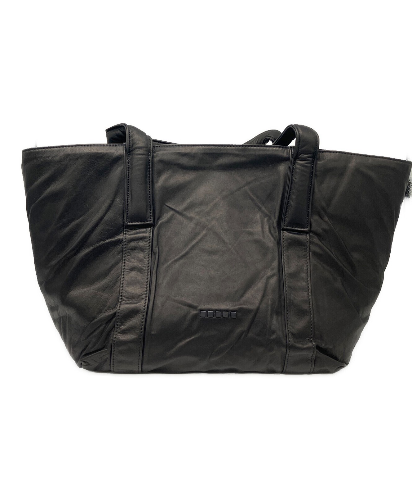 DUREN Tote bag Leather Black Authentic From Japan