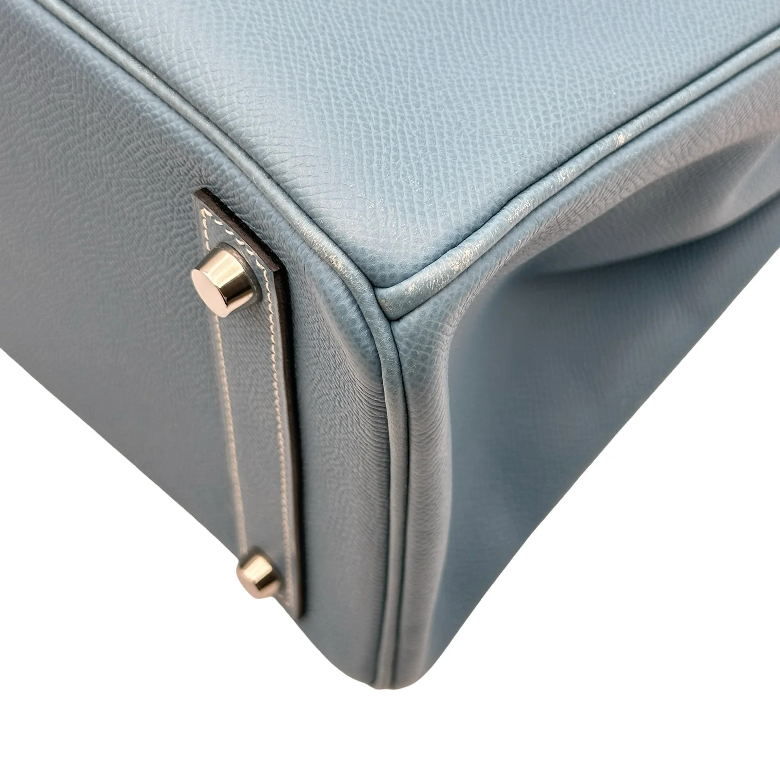 HERMES Evelyne 32 Blue Epsom Leather Handbag #OKB4639