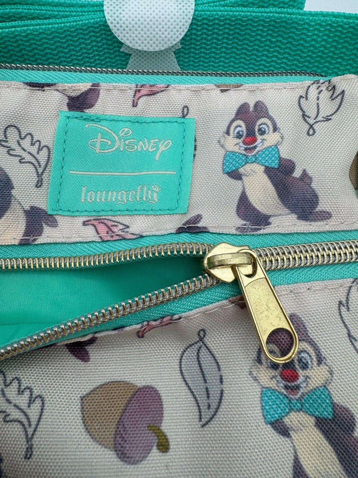 Loungefly Disney Chip ‘N’ Dale Acorn Juniors’ Passport Crossbody Bag NEW