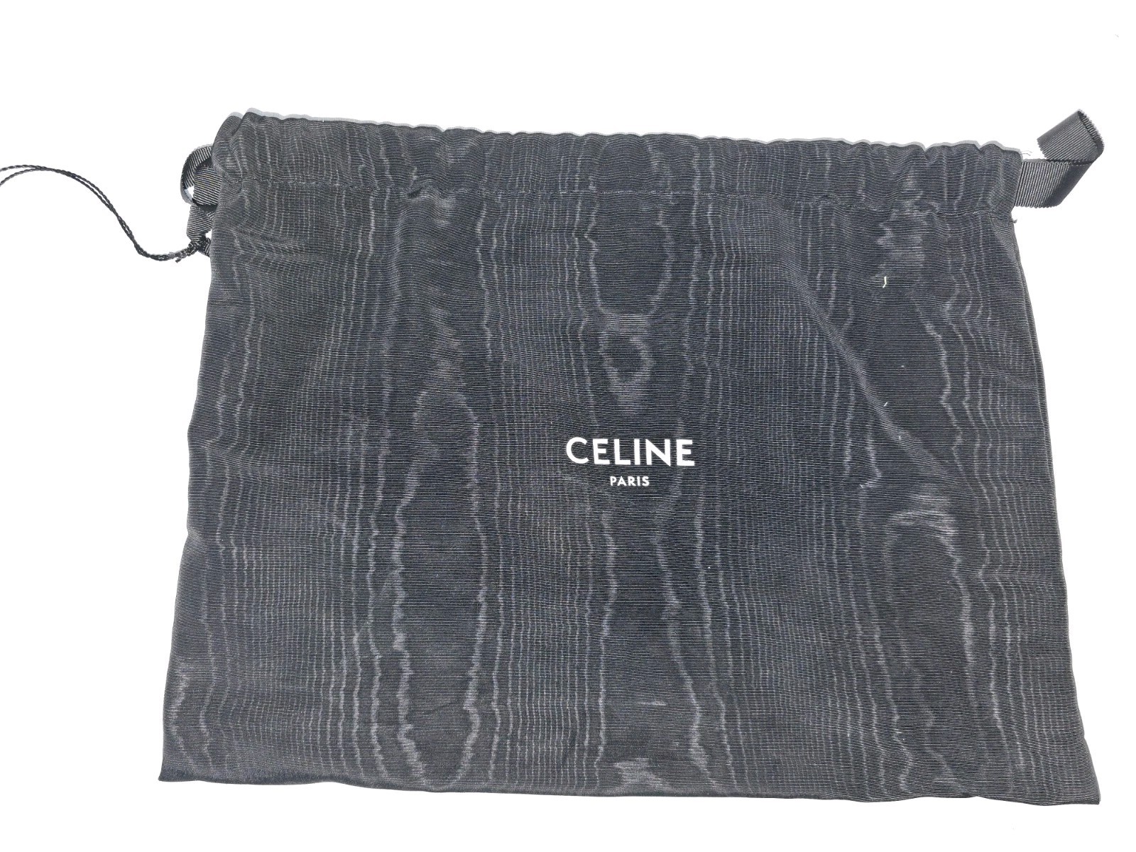 CELINE Tabou Clutch on Strap Acacia Smooth Calfskin Shoulder Bag Gold Lock Tags
