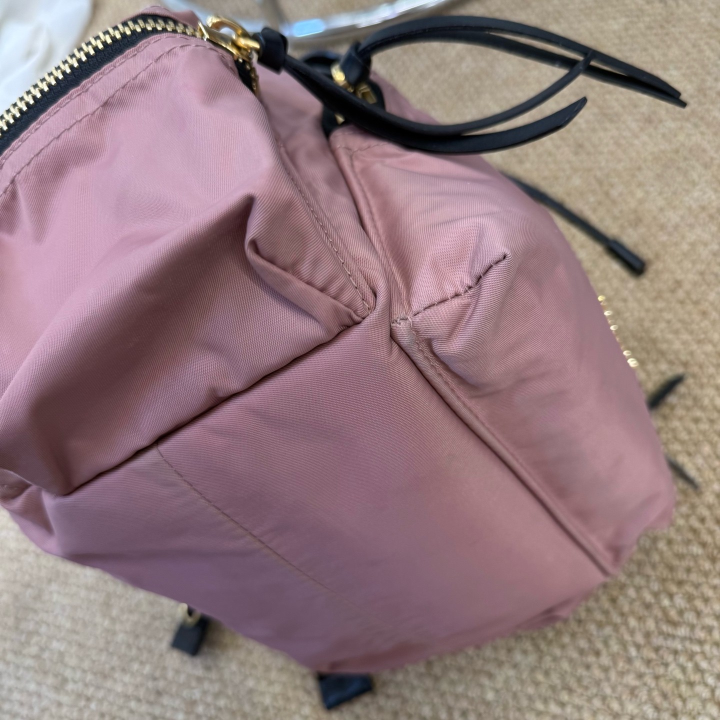 Burberry Classic Series Medium Pink Leather Backpack Duty Paid