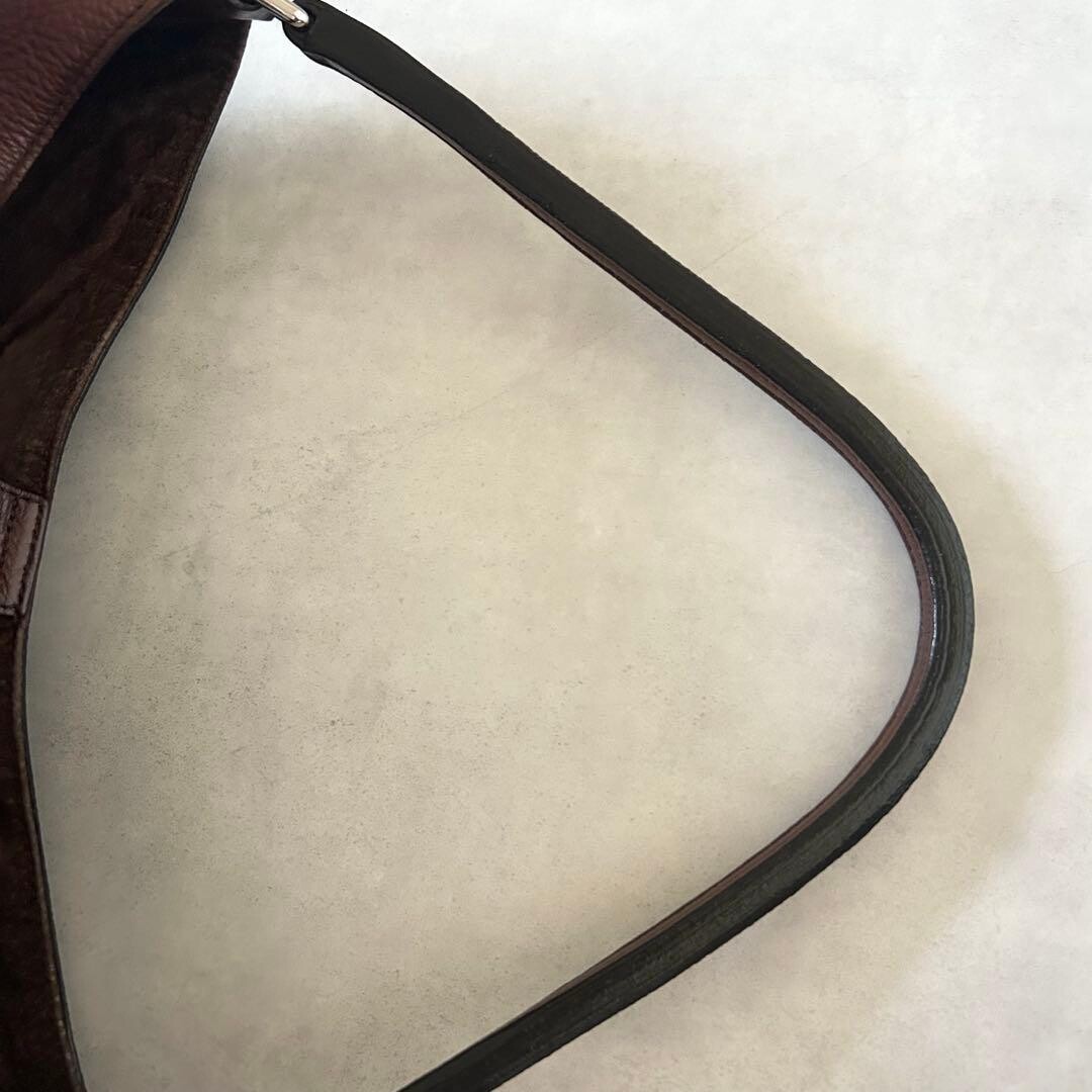 HIROFU Shoulder bag Leather Brown Authentic From Japan