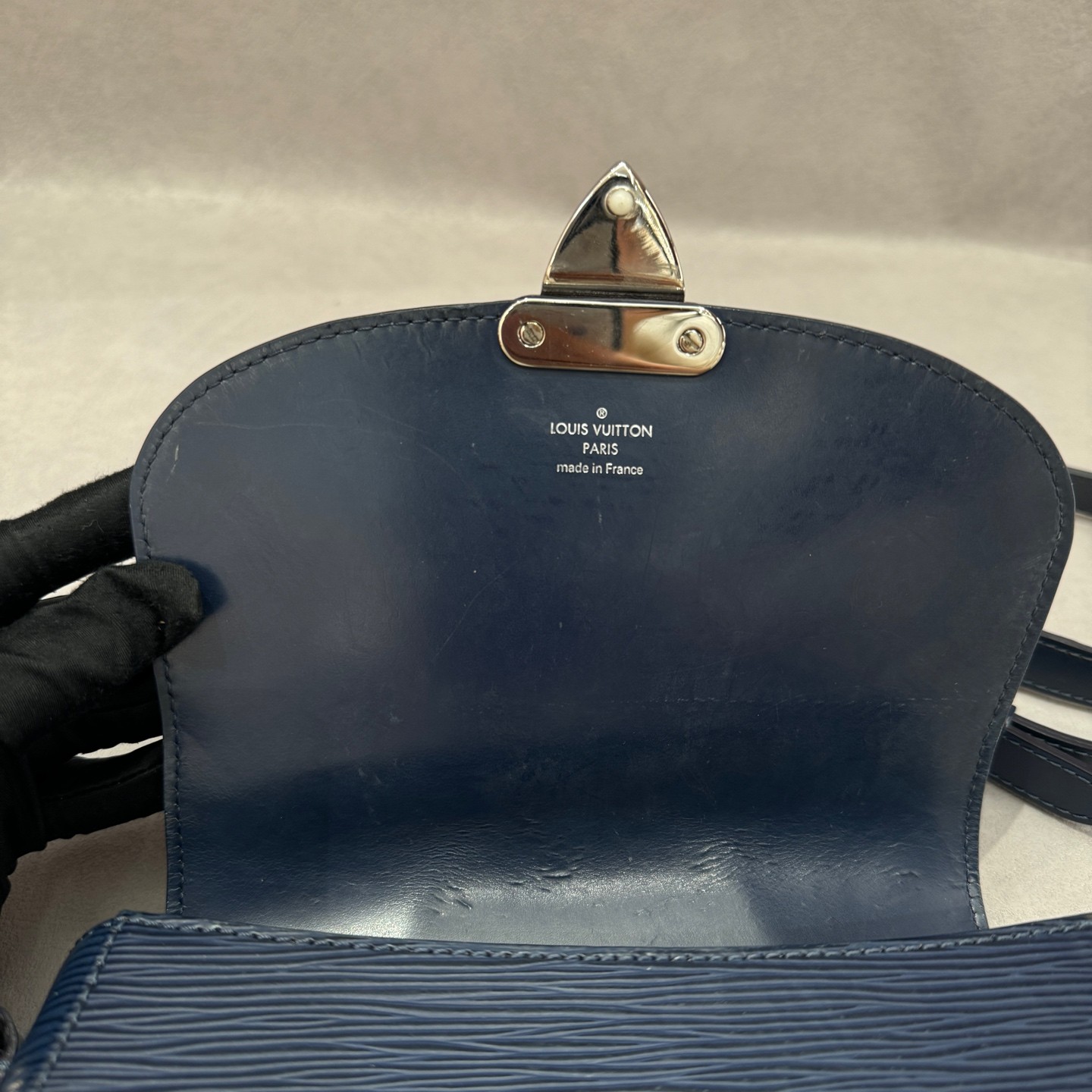 Louis Vuitton Eden Normal Blue Epi Leather Shoulder Crossbody Bag US Ship