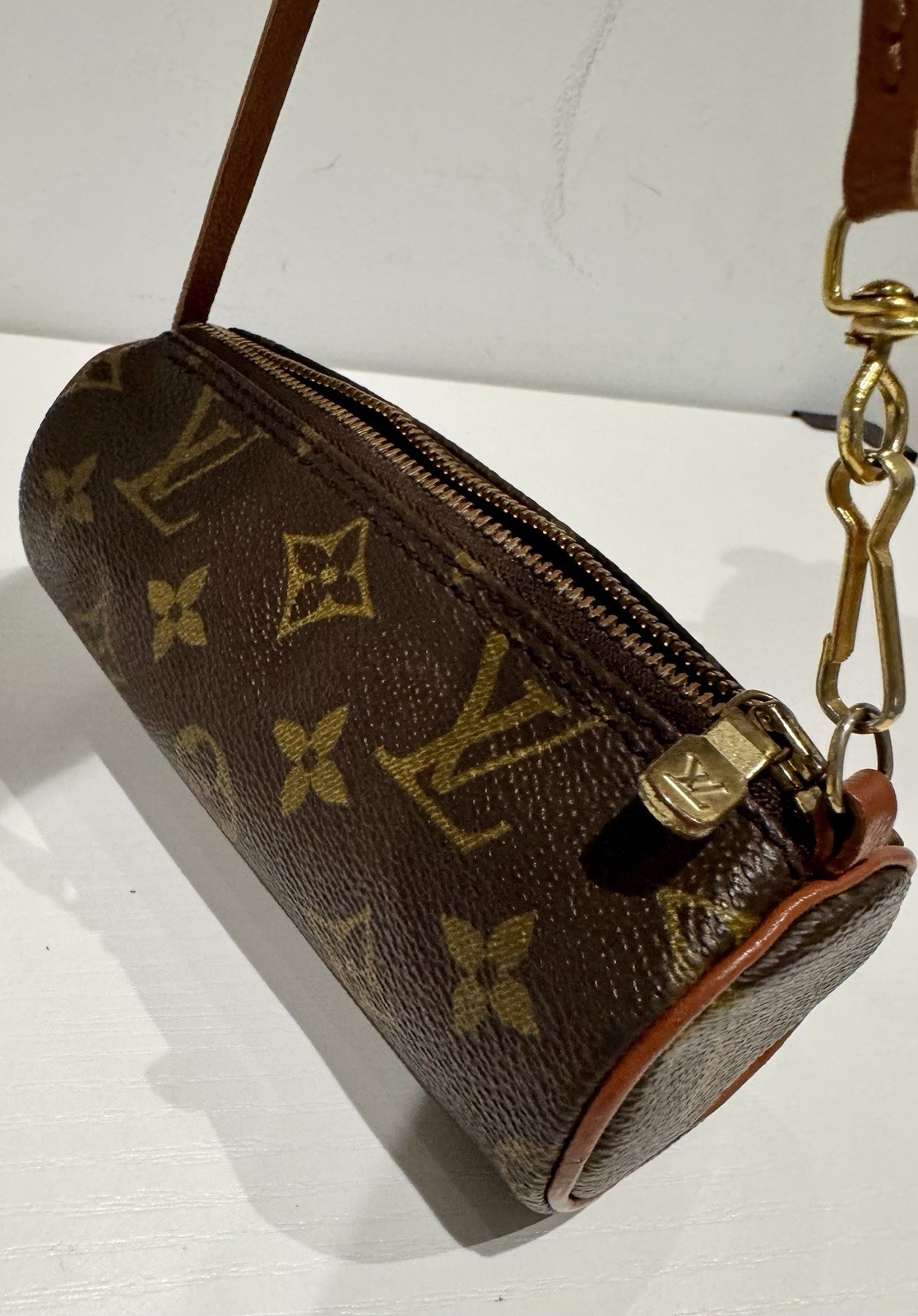 Louis Vuitton Monogram Mini Papillon Accessories Pochette Bag Purse Handbag