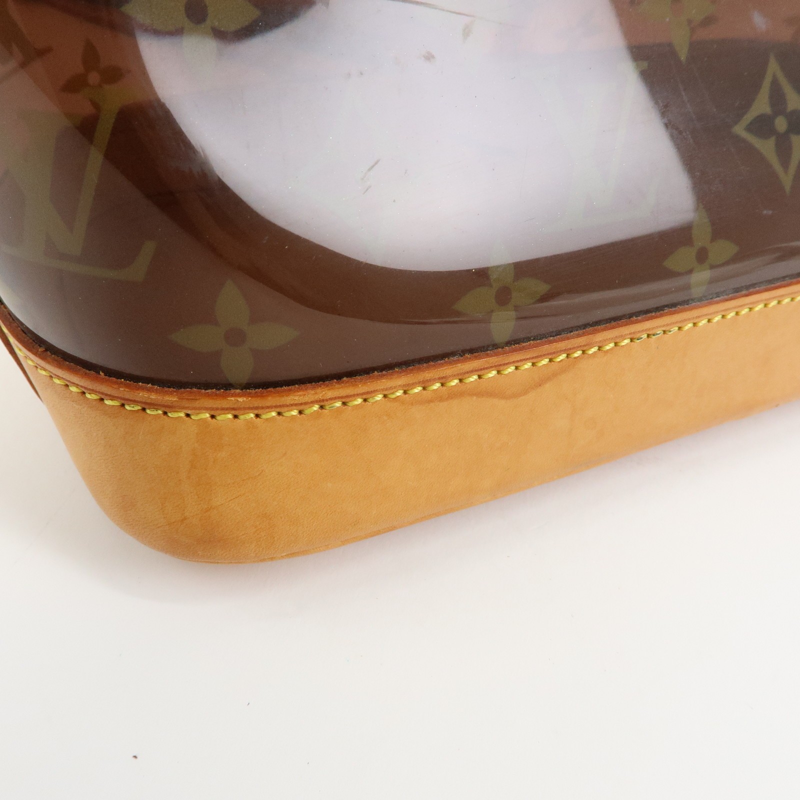 Louis Vuitton Monogram Cabas Ambre PM Tote Bag Clear Brown M92502 Auth Used F/S