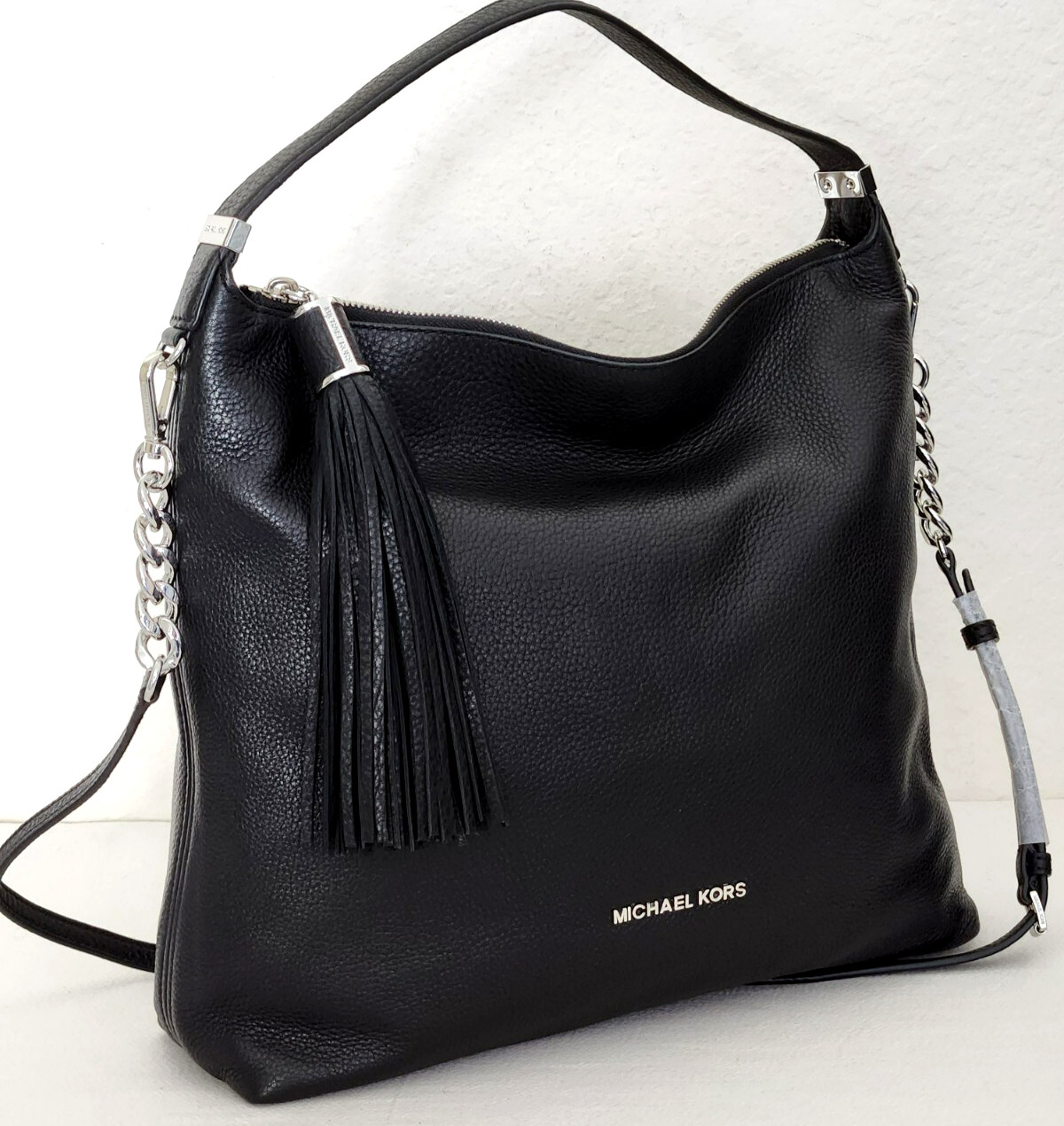 🌞MICHAEL KORS WESTON BLACK LEATHER LARGE TOP ZIP SHOULDER BAG +/OR WALLET🌺NWT!