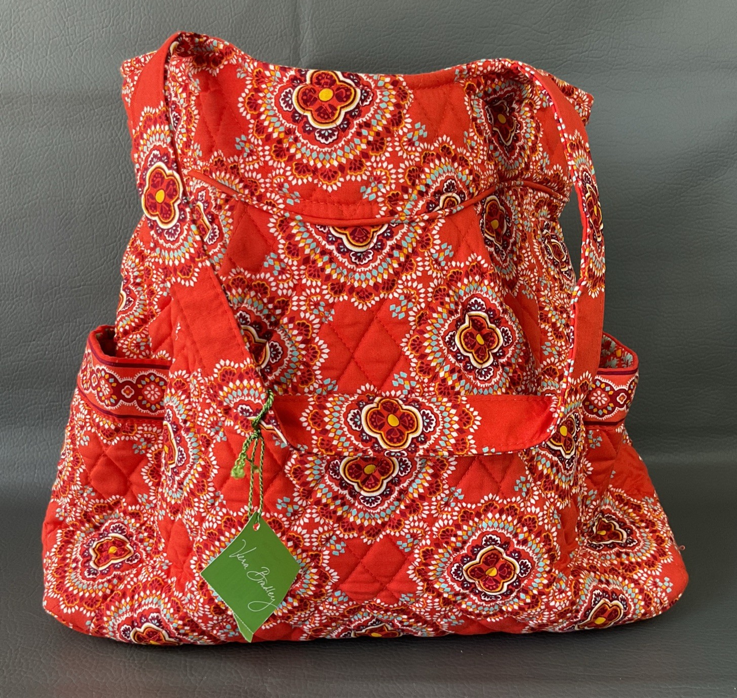 Vera Bradley Paprika Large 22″ Tote Bag Multipocketed NWT