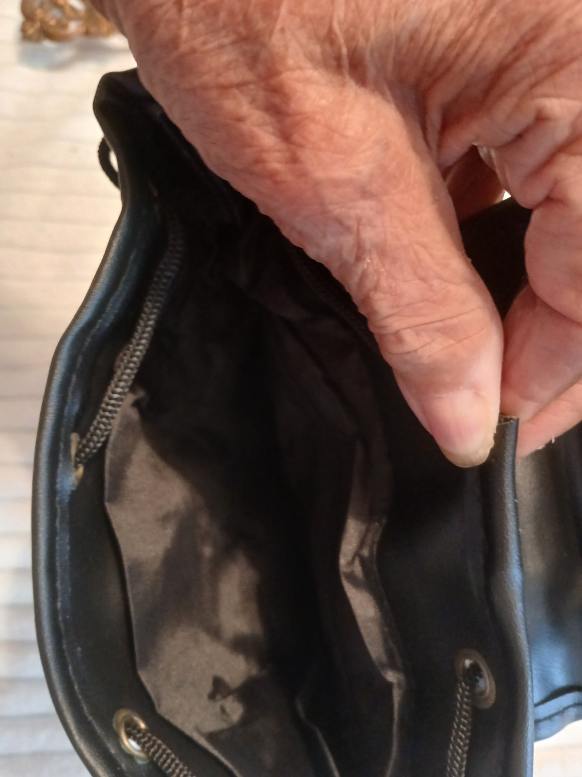 Black Leather Mini Backpack Handbag Soft Genuine Leather Dual Front Zip Pockets