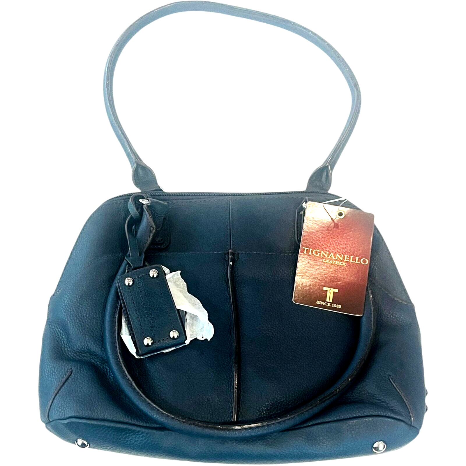 TIGNANELLO Dark Navy Blue Leather Purse / Medium Size – NEW with Tags