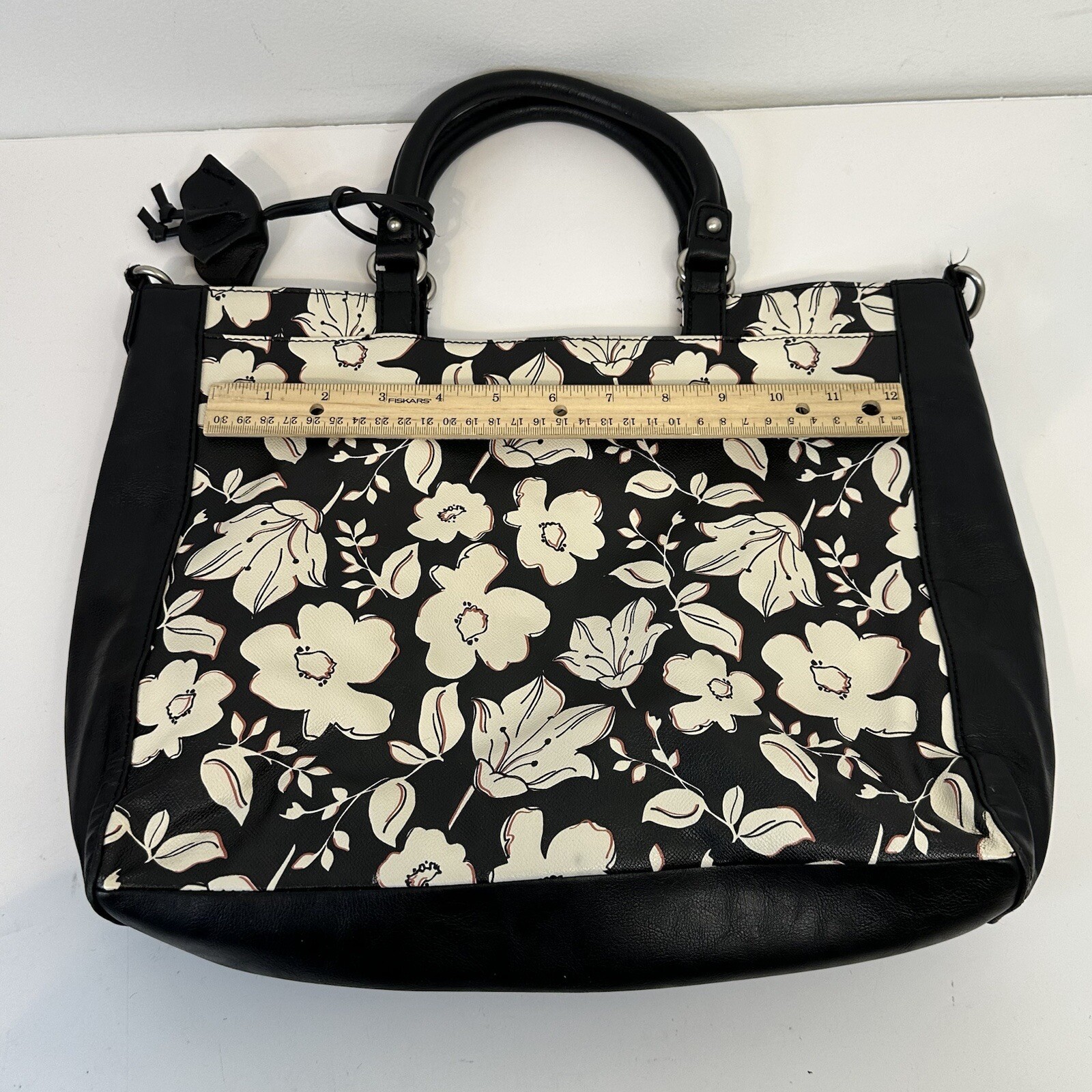 Women’s Relic Leather Tote Bag Handbag Laptop Say Yes To Adventure Floral Print