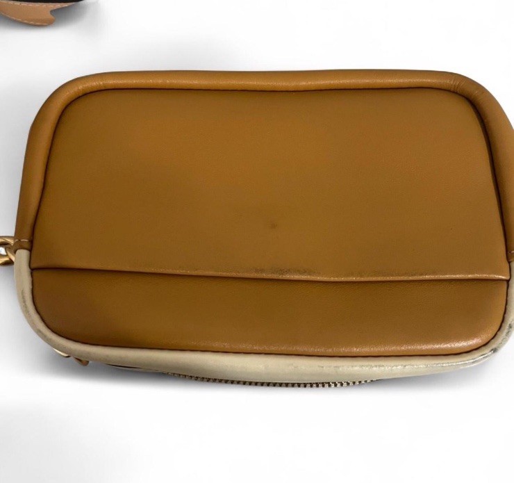 Tory Burch Perry Bombe mini bag yellow colorblock crossbody