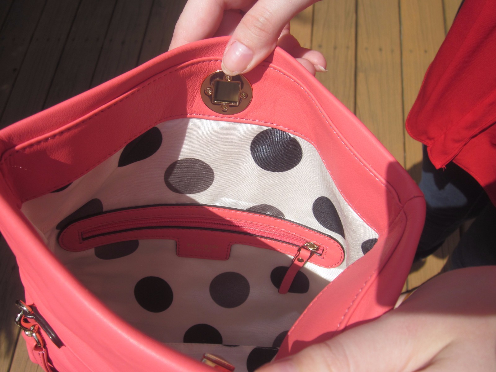 Kate Spade STRAWBERRY PINK Leather SMALL Marielly Sutton Place HANDBAG CROSSBODY