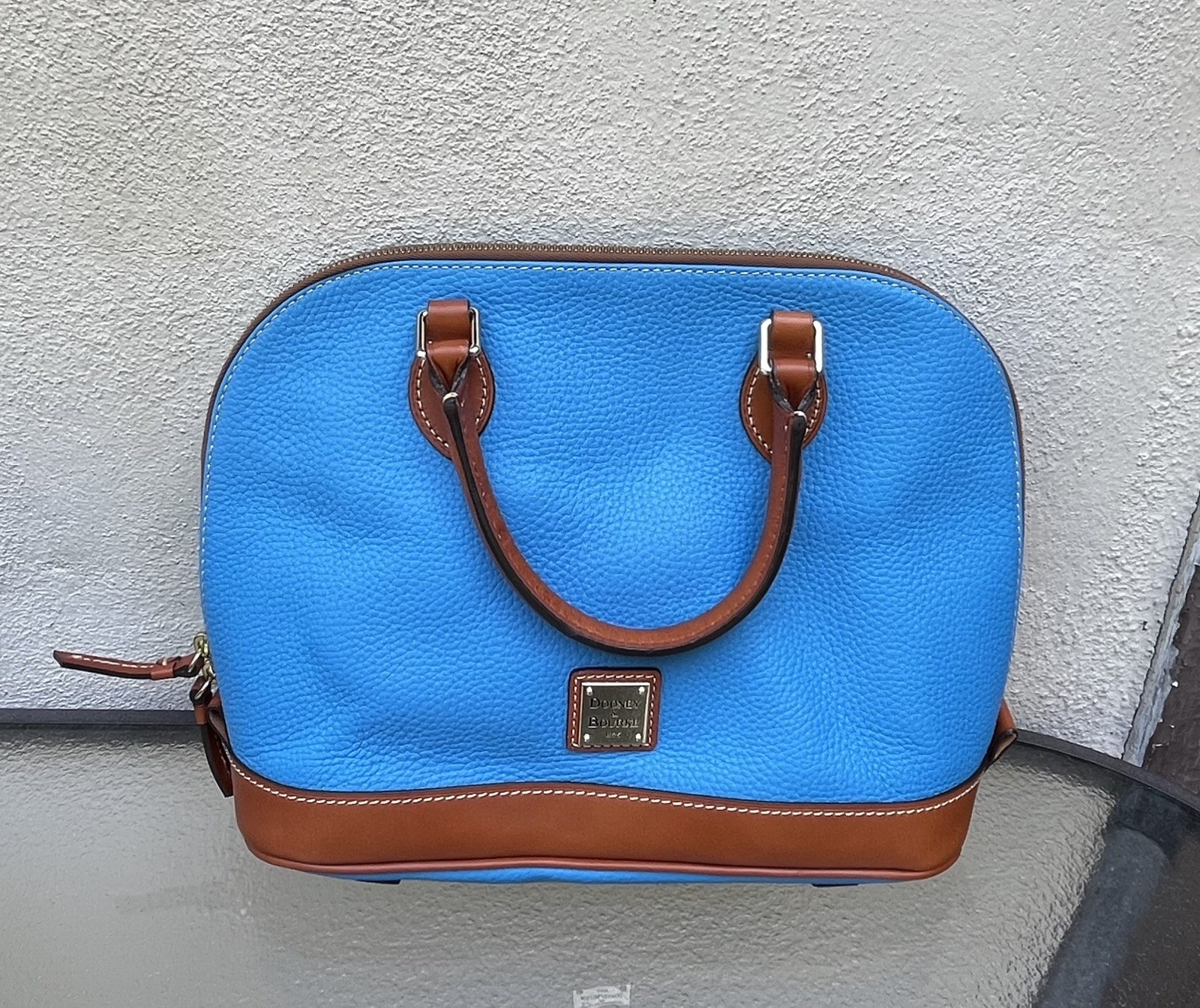 Dooney & Bourke Zip Zip Satchel Handbag Sky R343 SK *NWT