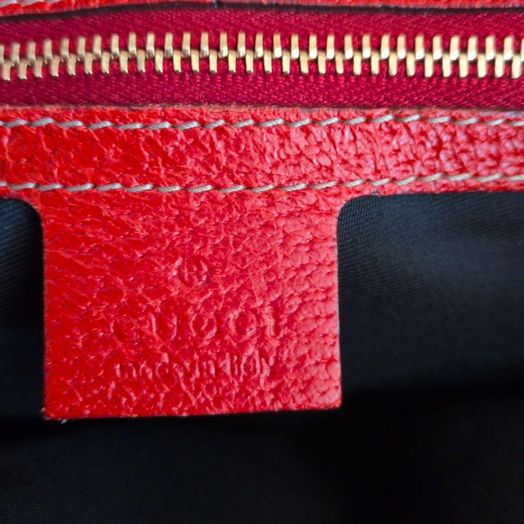 GUCCI Mini Tote Bag GG Canvas Red Authentic From Japan